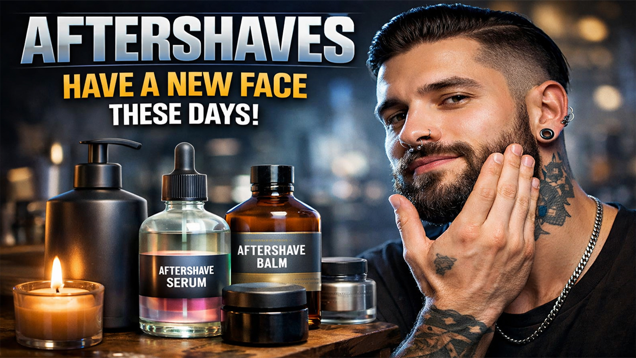 Aftershaves Have a New Face These Days
